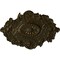 Ekena Millwork Strasbourg Ceiling Medallion, Hand-Painted Green Gold, 30 1/2"W x 20"H x 1 1/2"P CM30SGGGS - alternate 1